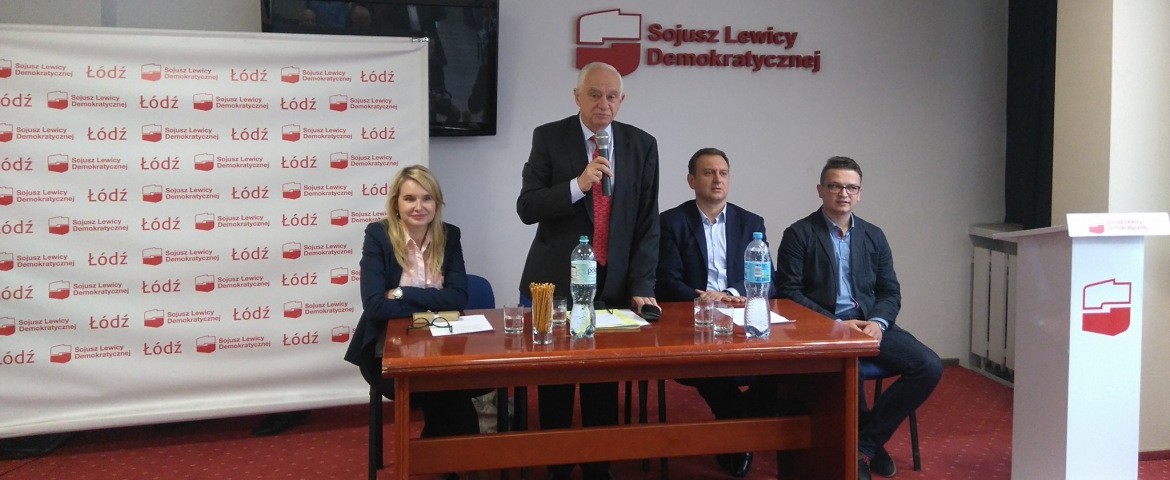 Rada Wojewódzka SLD w Łodzi z udziałem europosła Janusza Zemke